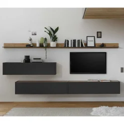 Wohnen Wohnwände|Wohnwand*Wohnwand Möbelkombination Set - Ahilav (fünfteilig)