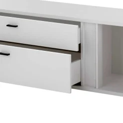 Wohnen Wohnwand mit LED Licht Möbelset - Tirol (vierteilig)