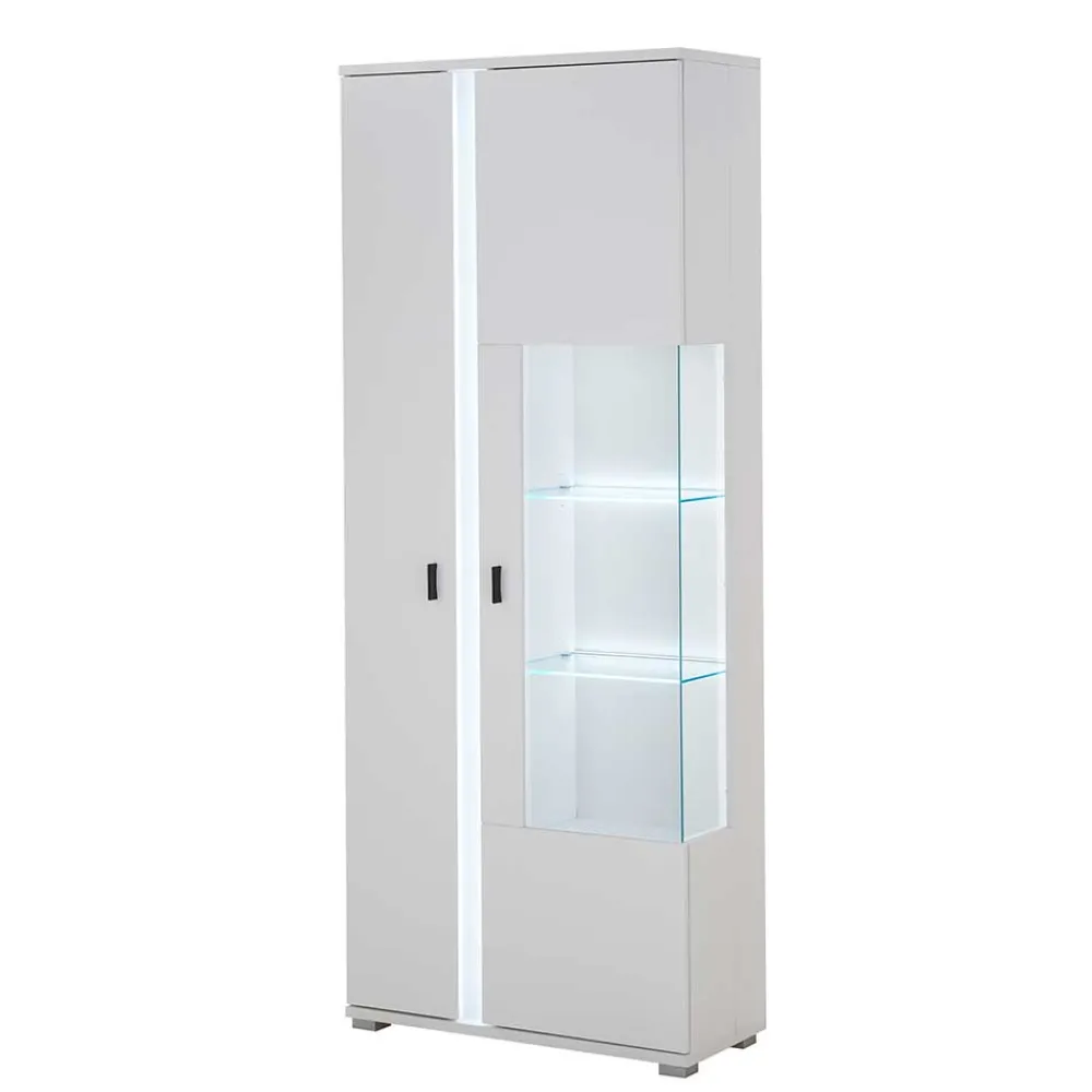 Wohnen Wohnwand mit LED Licht Möbelset - Tirol (vierteilig)