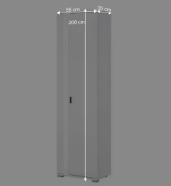 Wohnen Wohnwand mit LED Licht Möbelset - Tirol (vierteilig)