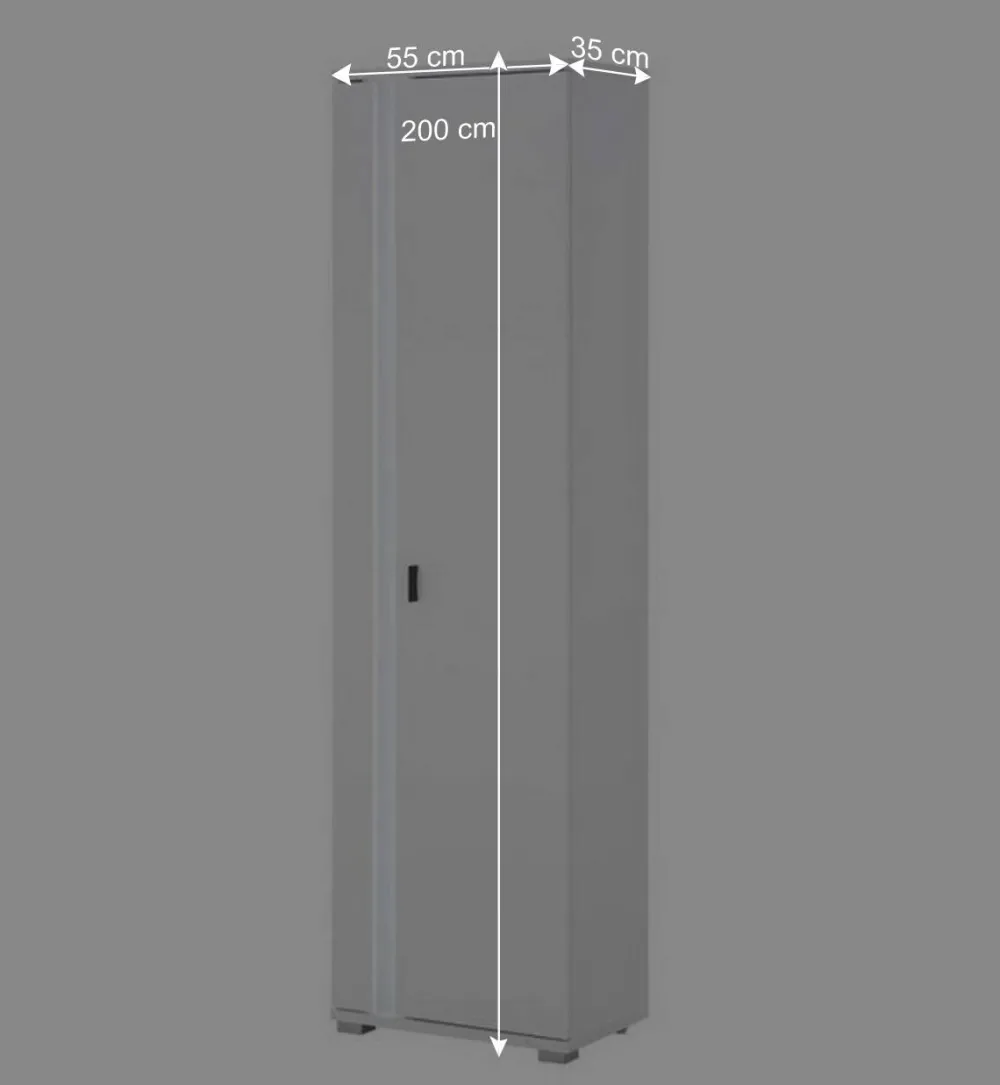 Wohnen Wohnwand mit LED Licht Möbelset - Tirol (vierteilig)