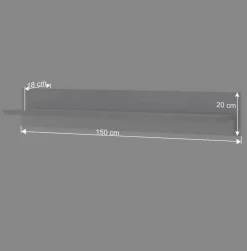 Wohnen Wohnwand mit LED Licht Möbelset - Tirol (vierteilig)