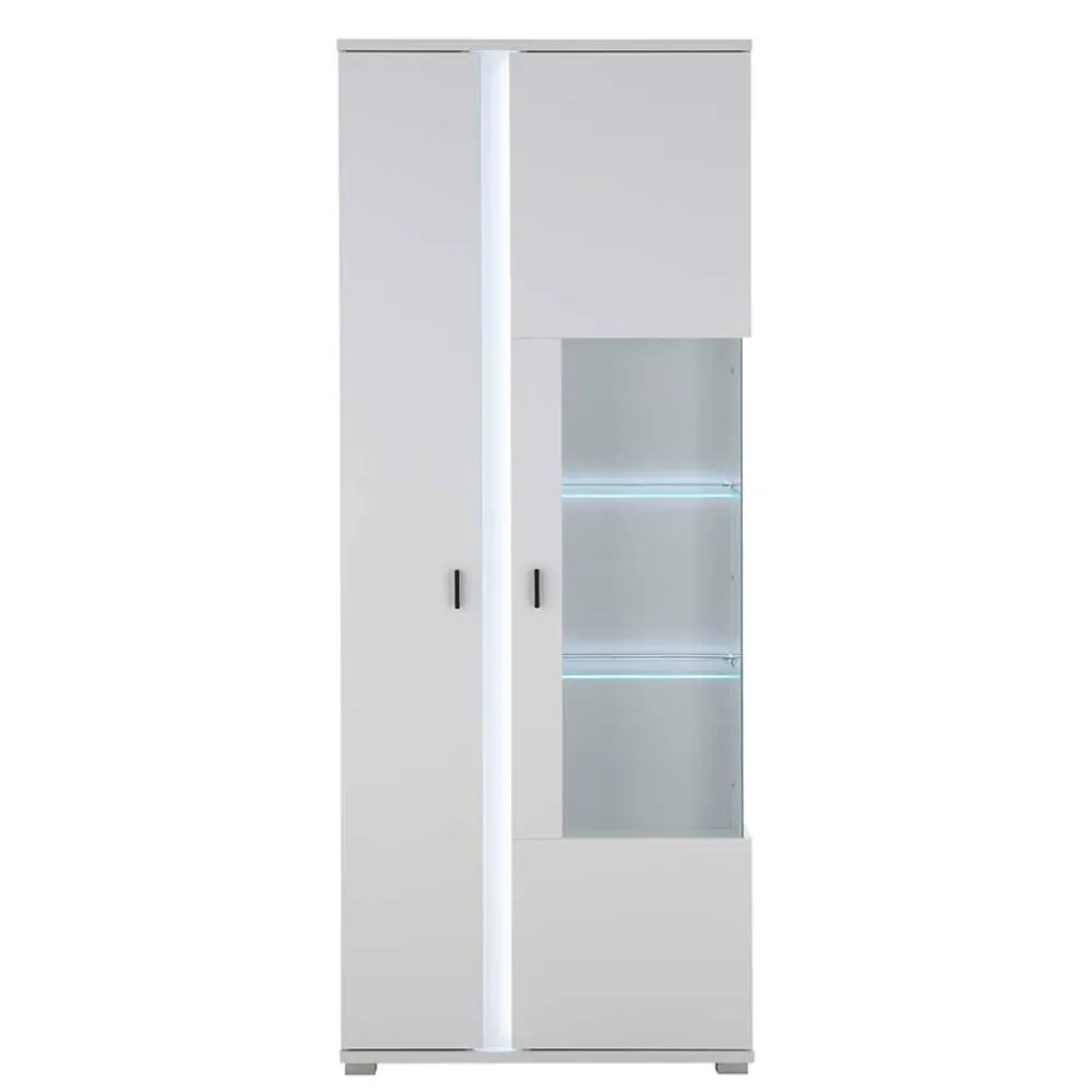 Wohnen Wohnwand mit LED Licht Möbelset - Tirol (vierteilig)