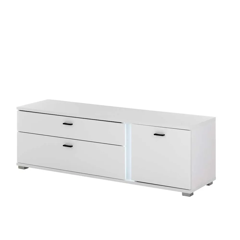 Wohnen Wohnwand mit LED Licht Möbelset - Tirol (vierteilig)