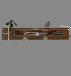 Wohnen Wohnwände|Wohnwand*Wohnwand Programm Möbel Set - Cassna (dreiteilig)