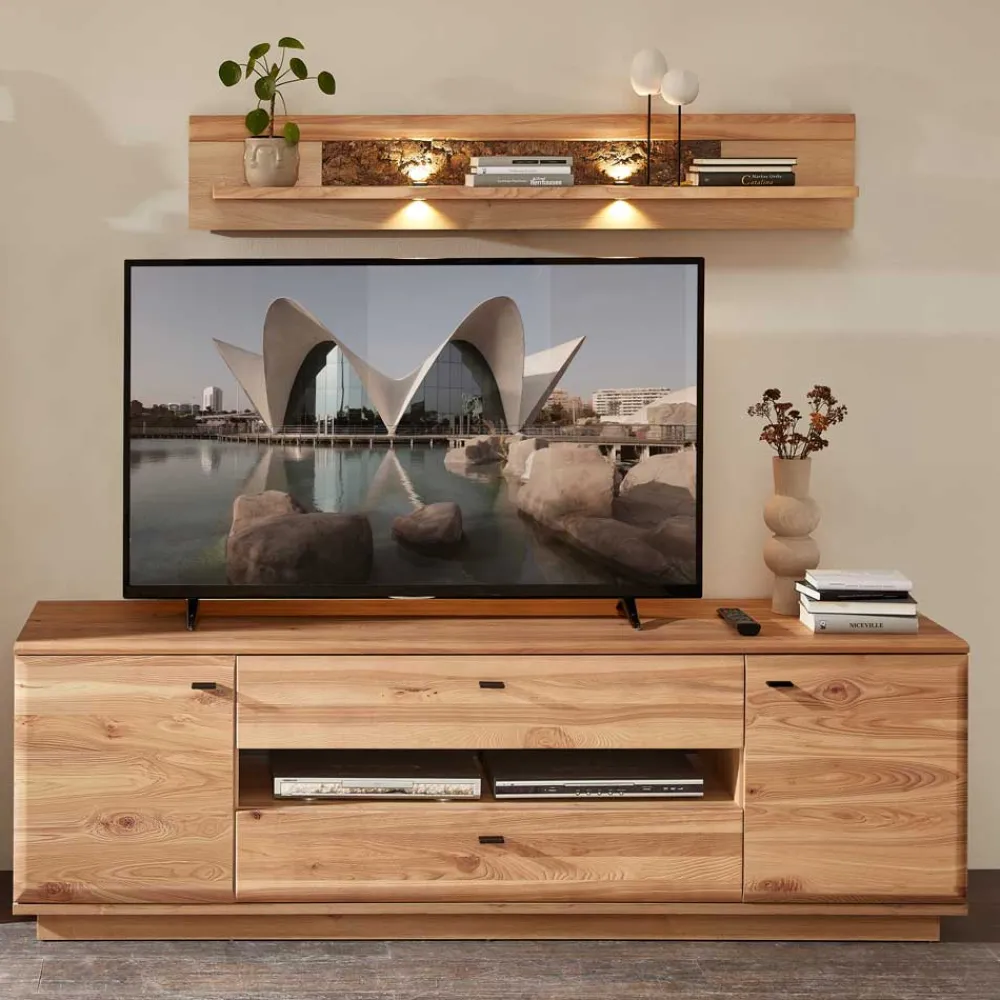 Wohnen Wohnwände|Wohnwand*Wohnwand Programm Möbel Set - Cassna (dreiteilig)