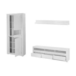 Wohnen Wohnwand Set modern - Ilana (dreiteilig)