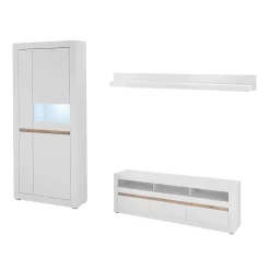 Wohnen Wohnwand Set modern - Ilana (dreiteilig)