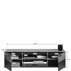 Wohnen Wohnwände|Wohnwand*Wohnwand Wohnkombination - 251 cm breit - Lucios (dreiteilig)