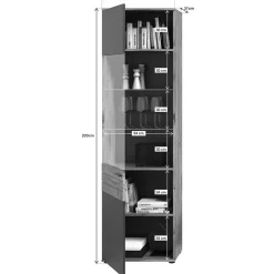 Wohnen Wohnwände|Wohnwand*Wohnwand Wohnkombination - 251 cm breit - Lucios (dreiteilig)