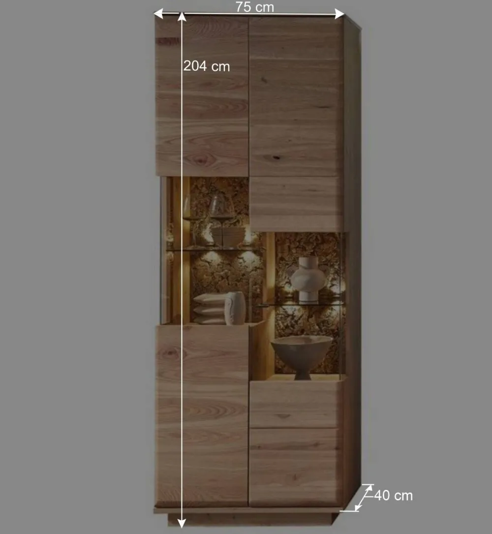 Wohnen Wohnwand Wohnzimmer-Möbel Set - Cassna (dreiteilig)