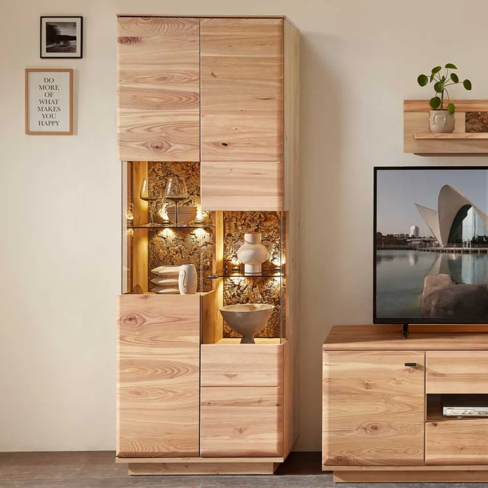 Wohnen Wohnwand Wohnzimmer-Möbel Set - Cassna (dreiteilig)