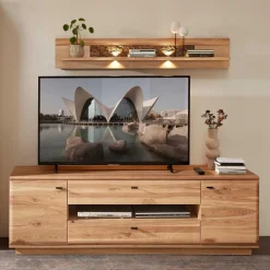 Wohnen Wohnwand Wohnzimmer-Möbel Set - Cassna (dreiteilig)