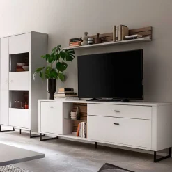 Wohnen Wohnwand Wohnzimmermöbel Set - Varzino (dreiteilig)