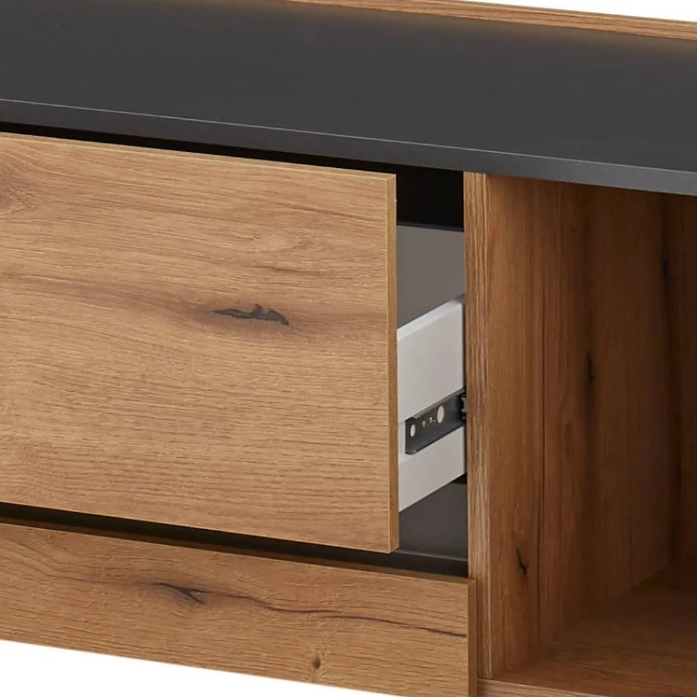 Wohnen Wohnwände|Wohnwand*Wohnwand-Kombination in Wildeiche - Colomania (dreiteilig)