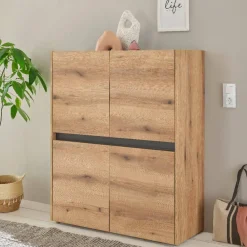 Wohnen Wohnwände|Wohnwand*Wohnwand-Kombination in Wildeiche - Colomania (dreiteilig)