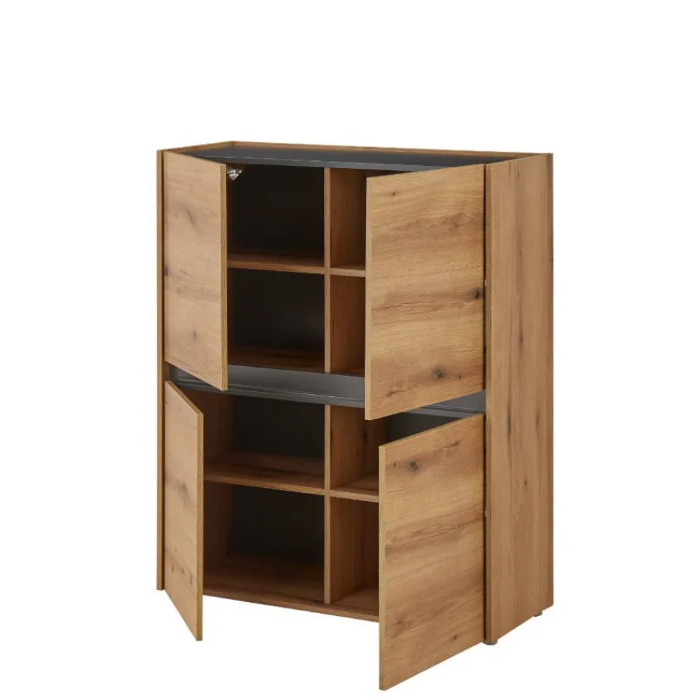 Wohnen Wohnwände|Wohnwand*Wohnwand-Kombination in Wildeiche - Colomania (dreiteilig)