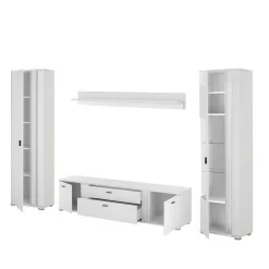 Wohnen Wohnwandmöbel mit LED Licht Set - Tirol (vierteilig)