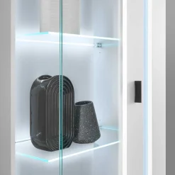 Wohnen Wohnwandmöbel mit LED Licht Set - Tirol (vierteilig)