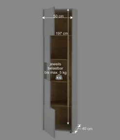 Wohnen Wohnzimmerschränke|Wohnwände*Wohnzimmer Anbauwand 340 cm breit - Nonessia (fünfteilig)
