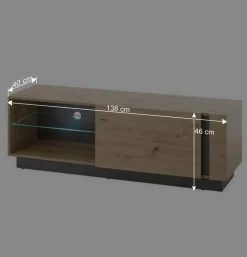 Wohnen Wohnzimmerschränke|Wohnwände*Wohnzimmer Anbauwand 270 cm breit - Lairian (vierteilig)