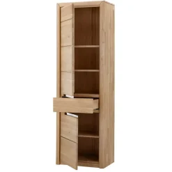 Wohnen Wohnzimmer Anbauwand Croconia aus Wildeiche Massivholz (dreiteilig)