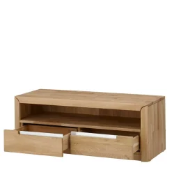 Wohnen Wohnzimmer Anbauwand Croconia aus Wildeiche Massivholz (dreiteilig)