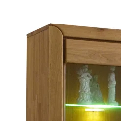 Wohnen Wohnzimmer Anbauwand Croconia aus Wildeiche Massivholz (dreiteilig)