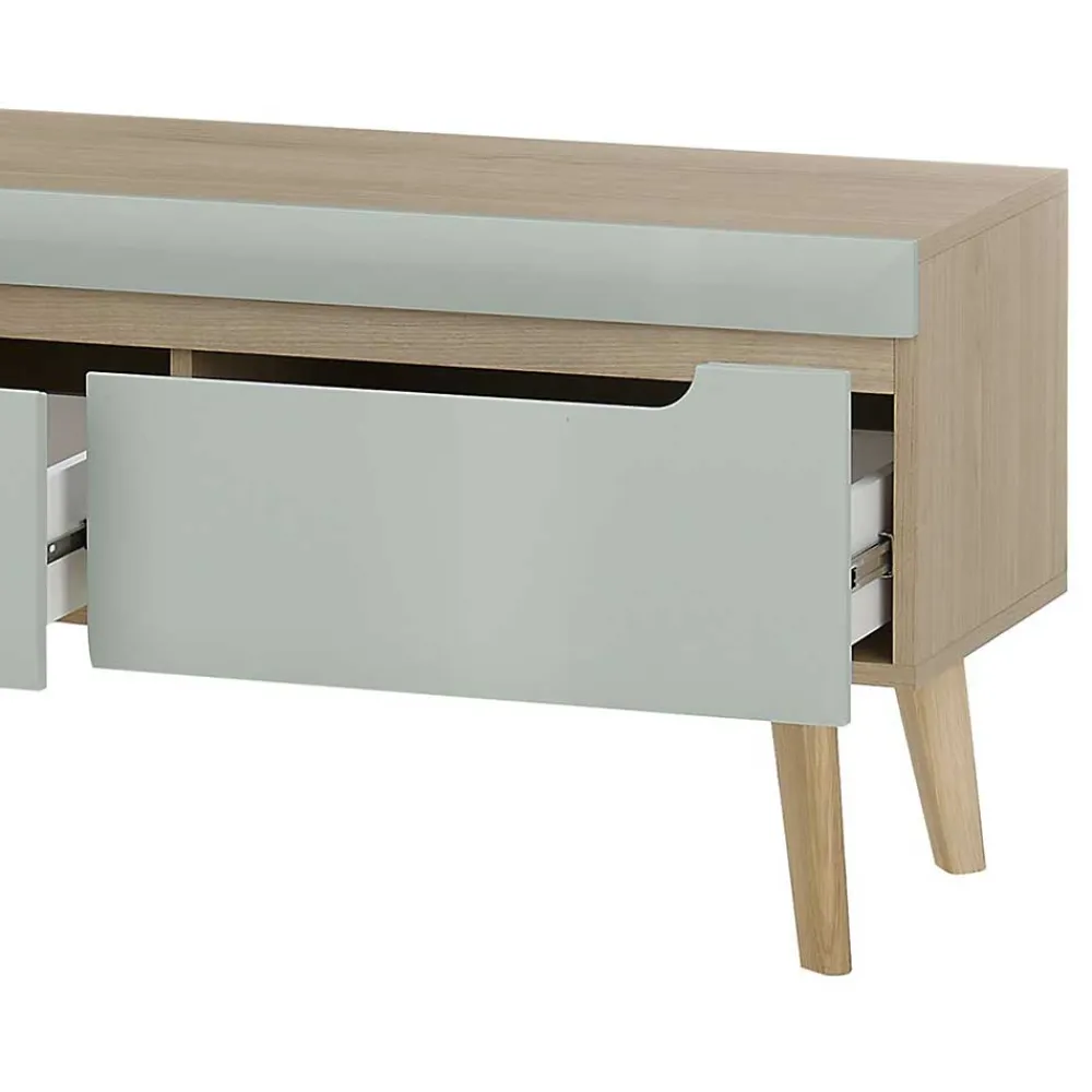 Wohnen Wohnzimmer Anbauwand im Skandi Design - Armina (vierteilig)