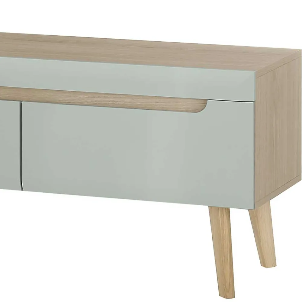 Wohnen Wohnzimmer Anbauwand im Skandi Design - Armina (vierteilig)