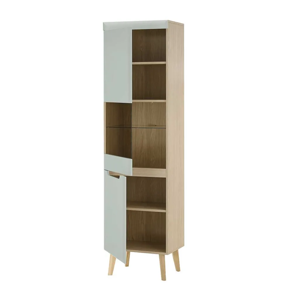 Wohnen Wohnzimmer Anbauwand im Skandi Design - Armina (vierteilig)