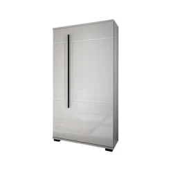 Wohnen Wohnwände|Wohnwand*Wohnzimmer Anbauwand Jetongos in Weiß Hochglanz (vierteilig)