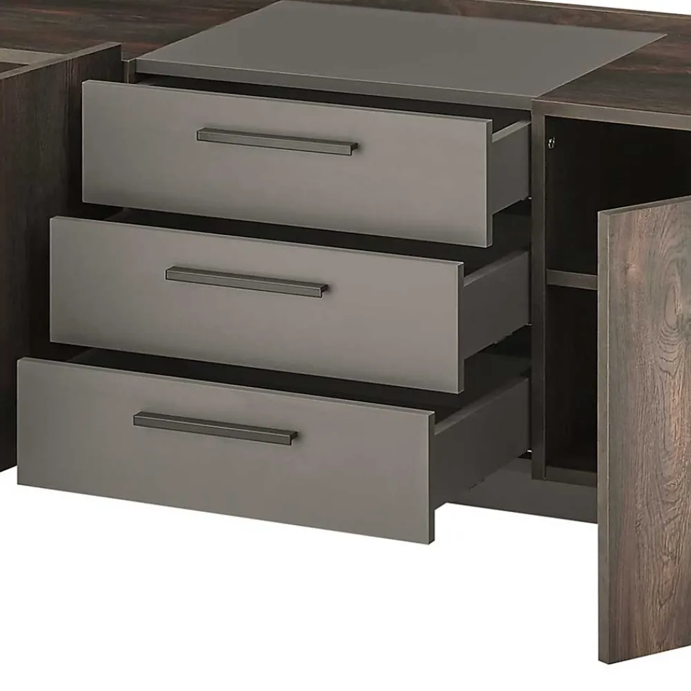 Wohnen Wohnzimmer Anbauwand Möbel-Kombi - Mundo (dreiteilig)