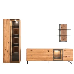 Wohnen Wohnzimmer Anbauwand Möbel Set - Drinidad (dreiteilig)