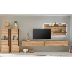 Wohnen Wohnzimmer Anbauwand-Set modern - Colomania (fünfteilig)