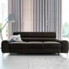 Wohnen Schlafsofas*Wohnzimmer Ausziehsofa in Dunkelbraun - Wega