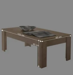 Wohnen Retro Möbel|Tische*Wohnzimmer Couchtisch im Eiche Dekor - Rodonda