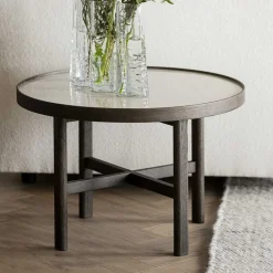 Wohnen Wohnzimmer Couchtisch mit runder Keramikplatte - Wyola