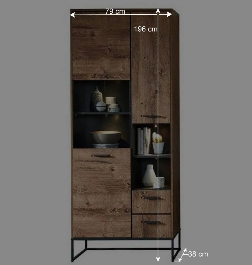 Wohnen Wohnzimmer Design Wohnwand Möbelset - Xindus (vierteilig)