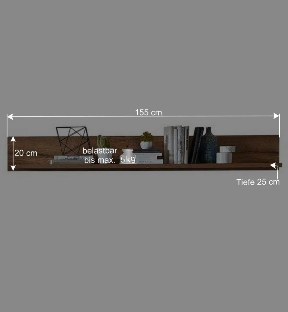 Wohnen Wohnzimmer Design Wohnwand Möbelset - Xindus (vierteilig)