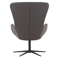 Wohnen Wohnzimmer Designsessel in Dunkelgrau Stoff - Dessina