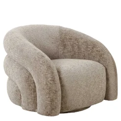 Wohnen Designermöbel|Sessel & Hocker*Wohnzimmer Drehsessel in Beigegrau - Hulmane