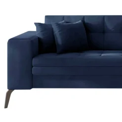 Wohnen Schlafsofas*Wohnzimmer Eckcouch in Dunkelblau - Asbro