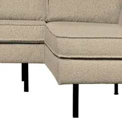 Wohnen Wohnzimmer Ecksofa in Beige Boucle - Glamoure