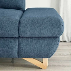 Wohnen Skandinavische Möbel|Sofas*Wohnzimmer Ecksofa in Blau - Baonga