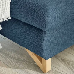 Wohnen Skandinavische Möbel|Sofas*Wohnzimmer Ecksofa in Blau - Baonga