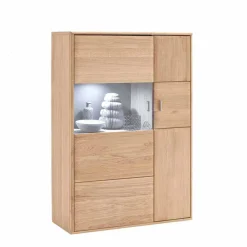 Wohnen Esszimmerschränke|Highboards*Wohnzimmer Highboard Vernella aus Eiche Bianco