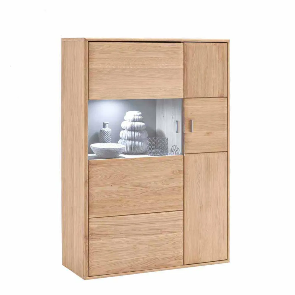 Wohnen Esszimmerschränke|Highboards*Wohnzimmer Highboard Vernella aus Eiche Bianco