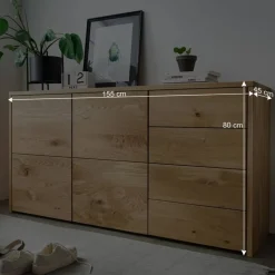 Wohnen Wohnzimmer Kommode aus Massivholz - Vactivus