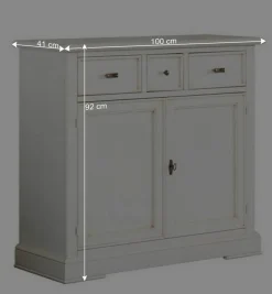 Wohnen Küchenschränke|Kommoden*Wohnzimmer Kommode in Antikweiß - Annot